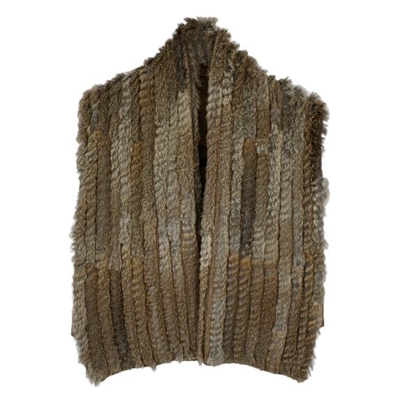 MARC by MARC JACOBS Alice Wool Rabbit Fur Vest XS/S - Picture 1 of 10